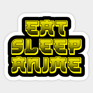 Eat Sleep Anime Sticker